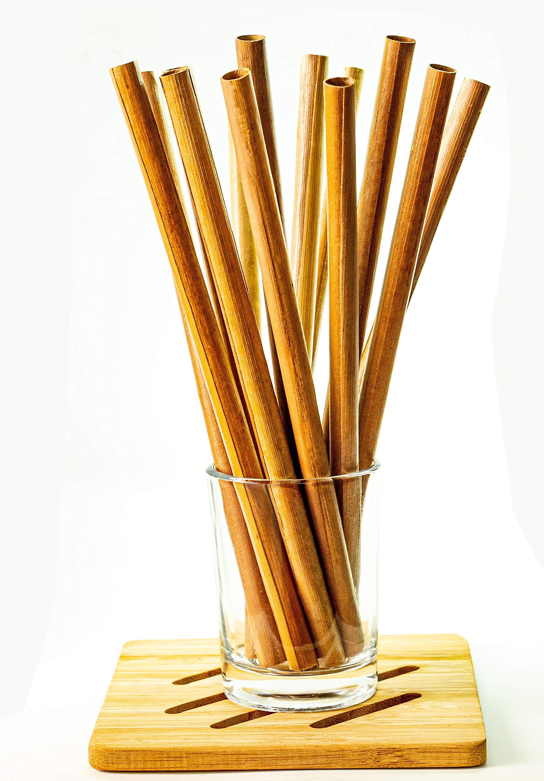 SUNBIRD Sunbird Individually Wrapped Regular Straws, Coconut Leaf Drinking Straws,Organic, Biodegradable, Sustainable, Eco-friendly (Diameter 6mm X Length 8\"), Pack of 25 straws