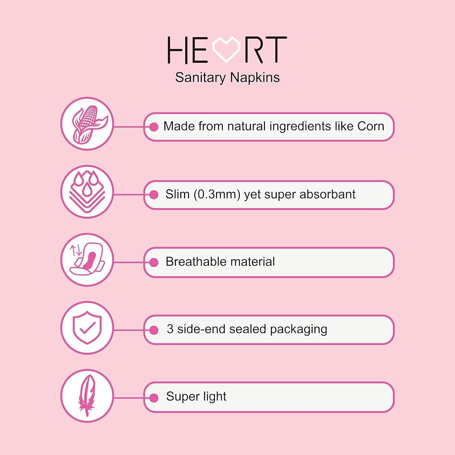 JilGyungYi JilGyungYi [JGY] South Korean Rash Free Organic Sanitary Pads for Regular, Heavy & Extra Heavy Flow | Biodegradable & Chemical Free |Quick Absorb & Super Soft - Made in South Korea (L)