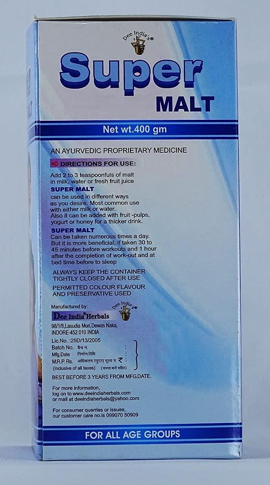 DEE INDIA HARBAL Super Malt 400 gm