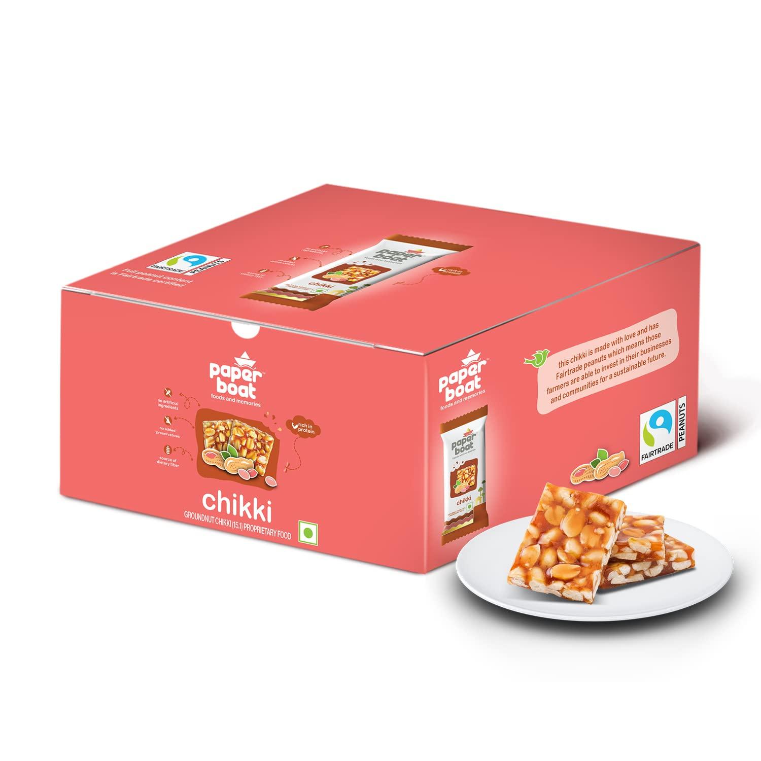 Paper Boat Paper Boat Chikki, 800G Pet Jar +, 30 Units X 28 G