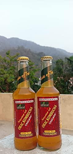 allheal Allheal ORAC Kombucha (2 X 275 ml ) | Infused with Juniper berries | Antioxidant-rich | Brewed with Cascara (highest antioxidant tea in the world) | Craft Styled | Postbiotic Health Drink | Traditionally brewed in HIMALAYAS | Low Sugar | Low calories