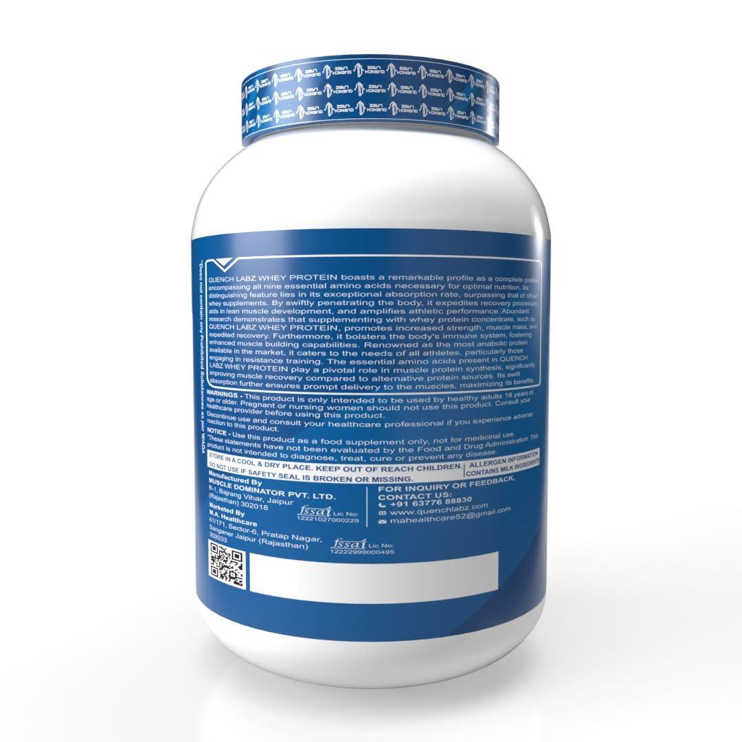 QUENCHLABZ QuenchLabz Whey Protein | Clinically Tested 50% Higher Protein Absorption (Mango, 1 KG.)
