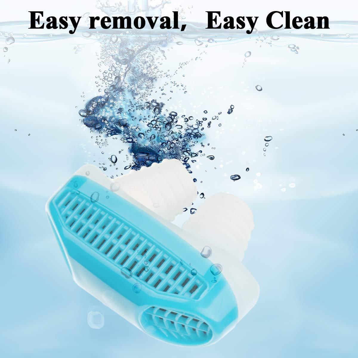 APURK APURK 2 in 1 Nose clip Snoring Solution Snore Stopper Nose Vents Plugs Clip Air Purifier,Anti Snoring Devices Stop Snoring Sleep Aid Nasal Dilator Snore Reducing Aids for Men Women