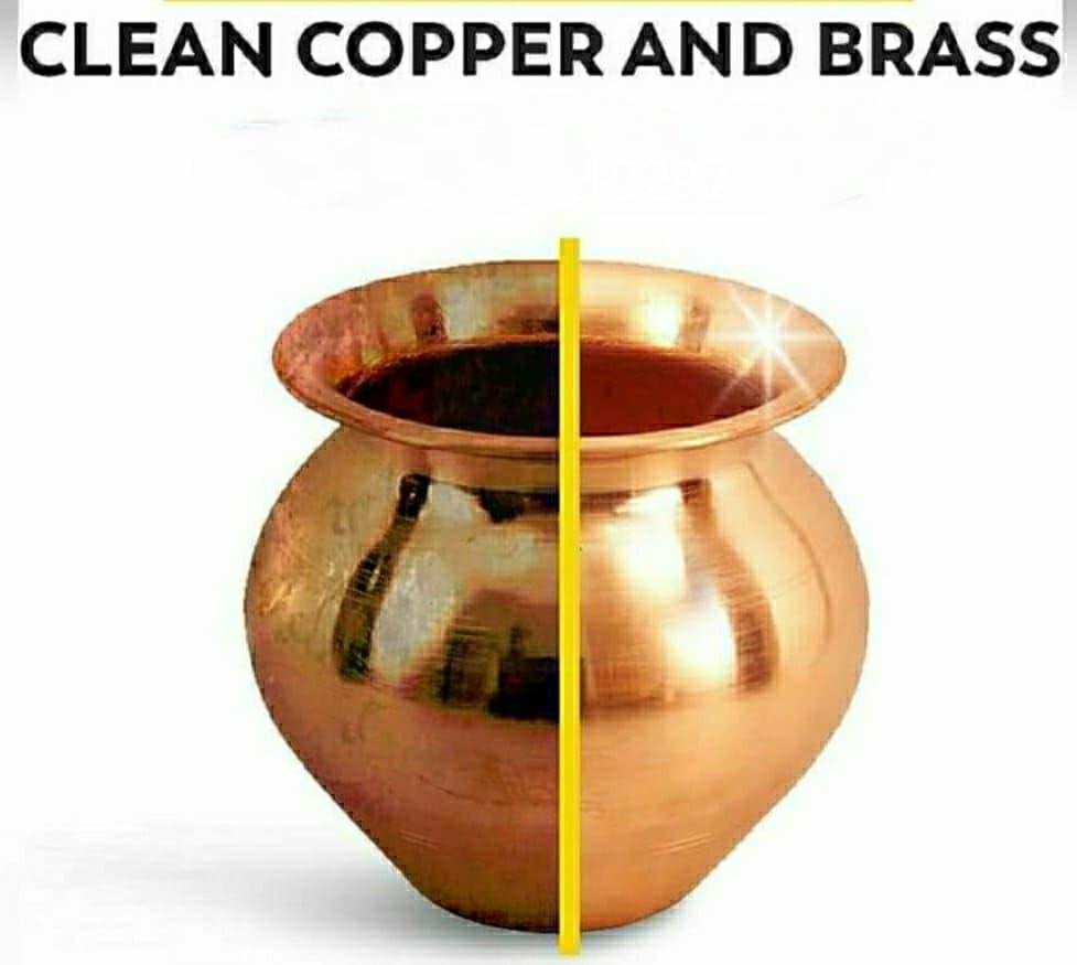 lele Brass and Copper Cleaner,Cleaning Liquid Gel/Tarnish Remover/Antique Cleaner/Safe on Hands/Easy to use Pack of (250ml)