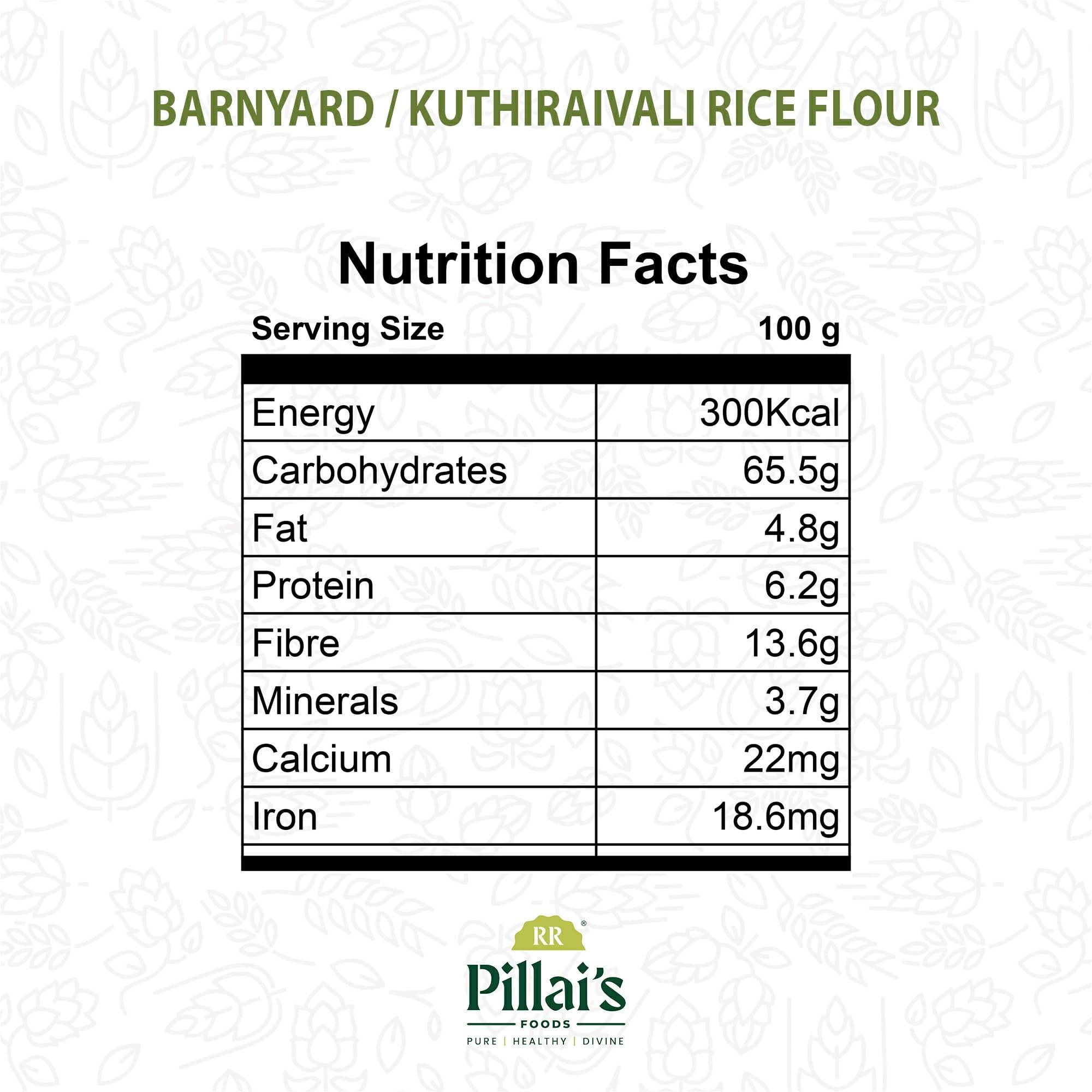 RR PILLAI\'S RR PILLAI\'S Barnyard Millet Flour - 500g