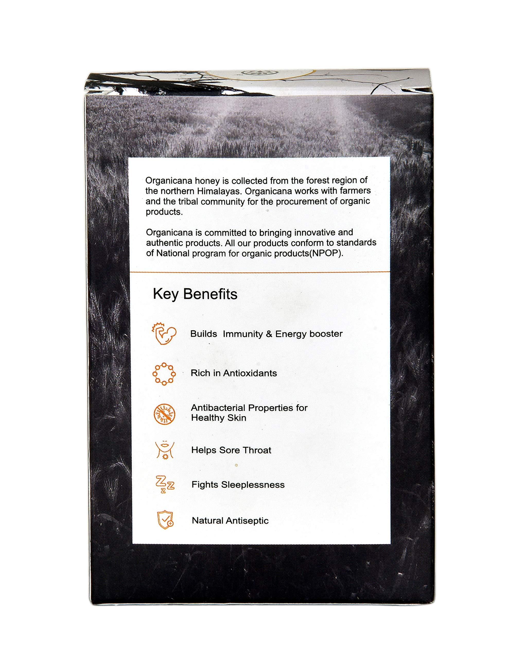 Organicana Organicana Pure Organic / Natural Honey Sachet 400gm (25 Sachets Each Box) (Pack of 2)