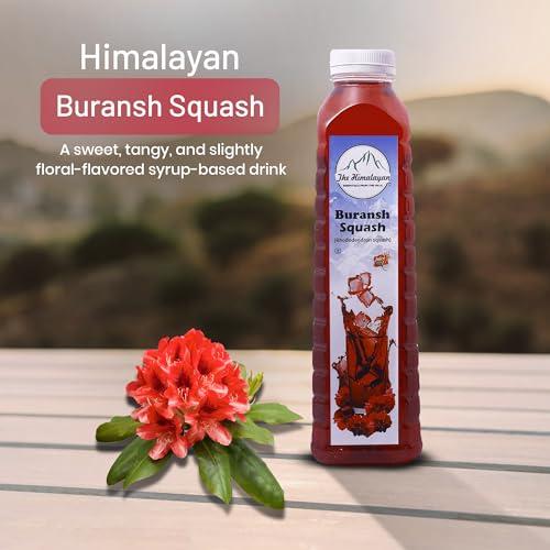 The Himalayan The Himalayan Buransh (Rhododendron) Squash Sugar Free | Red Flower Juice| No Added Color | Immunity Booster Drink