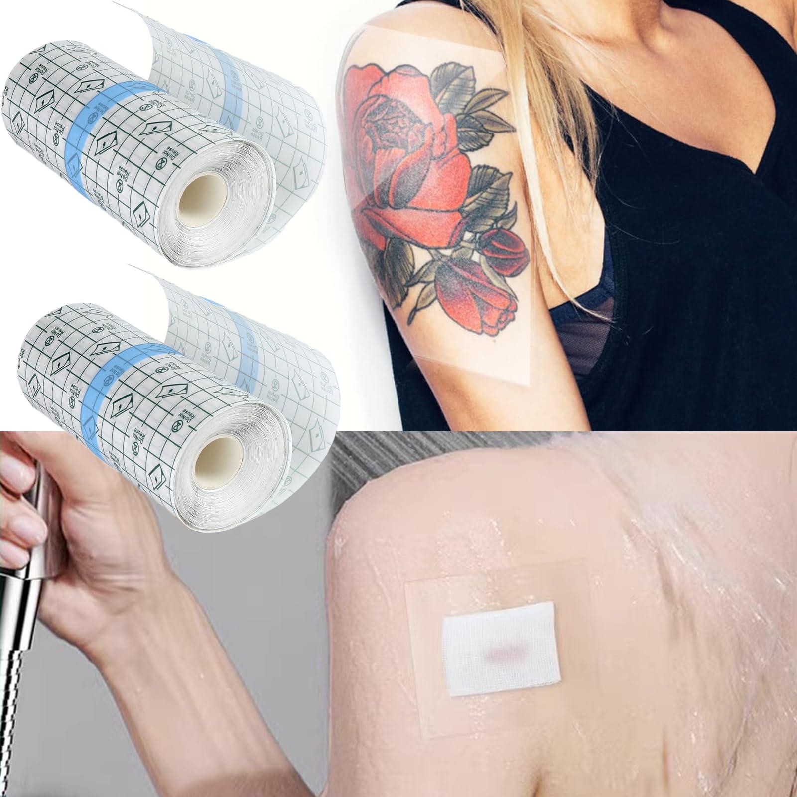 OXYGLOBE Transparent Stretch Adhesive Bandage,Band Aid Waterproof Bandages for Wounds Clear Waterproof Bandages Dressing Tape Bandaid Strips Waterproof Clear Adhesive Bandages(5 Cm * 5 M).