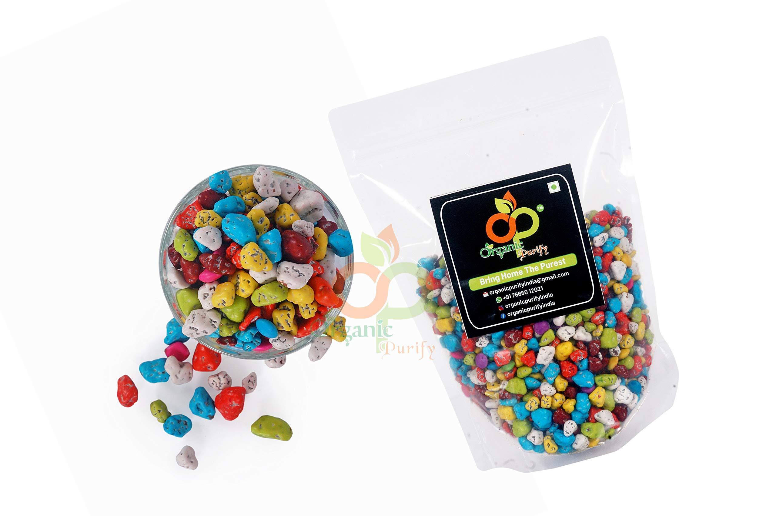 ORGANIC PURIFY Organic Purify Rock Candy - Stone Candy | Milk Stone Chocolate | Rock Shape Chocolate (Choco Rocks) 400GM