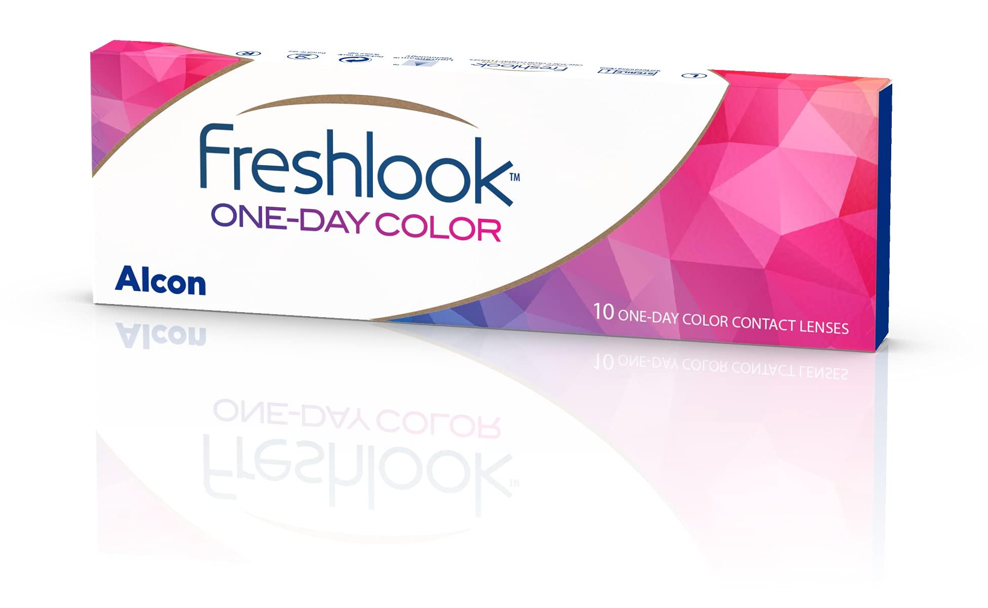 Freshlook One-Day Color Freshlook OneDay - Daily Disposable Color Contact Lenses (-05.25, Hazel, Pack of 10) | From Alcon