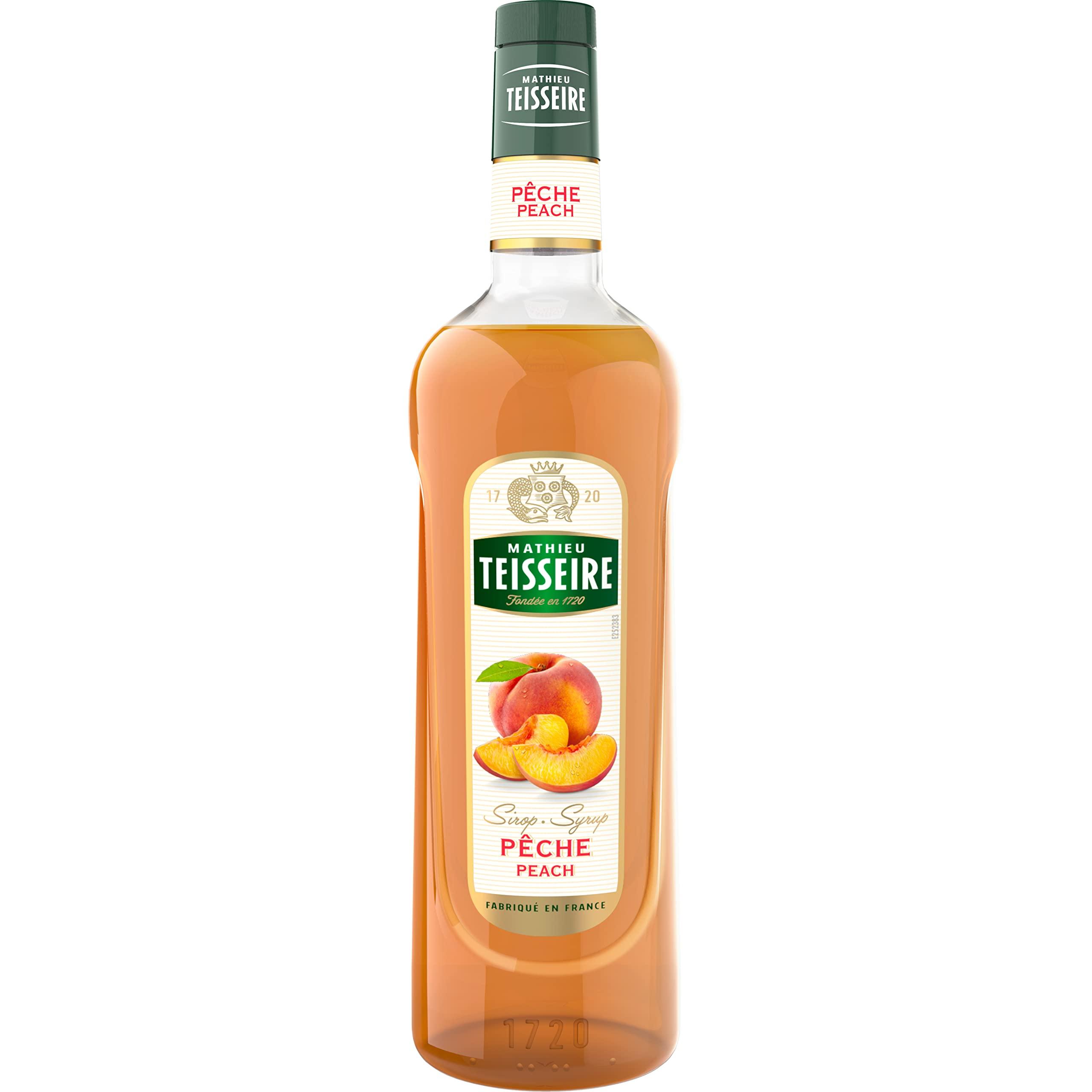 Mathieu Teisseire Mathieu Teisseire Peach Syrup, 23.67 fl oz 700 ml