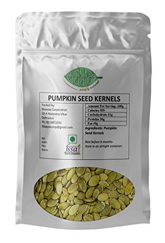 Maayaa Maayaa Pumpkin Seeds Healthy Snacks | Raw Seeds for Eating With No Shell | For Baking, Salad Toppings, Cereal, Roasting & More | Low Calorie, Full Of Antioxidants, Minerals, Zinc & Nutrients (900g)