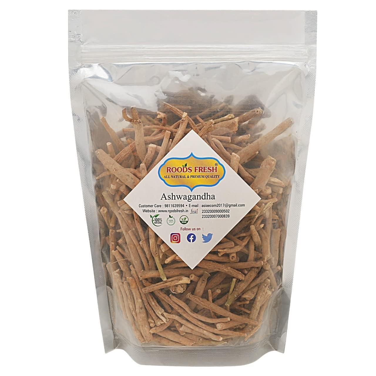 Roods Fresh Roods Fresh Ashwagandha Root - Withania Somnifera Root - Indian Ginseng - Ashgandn - (800 g)