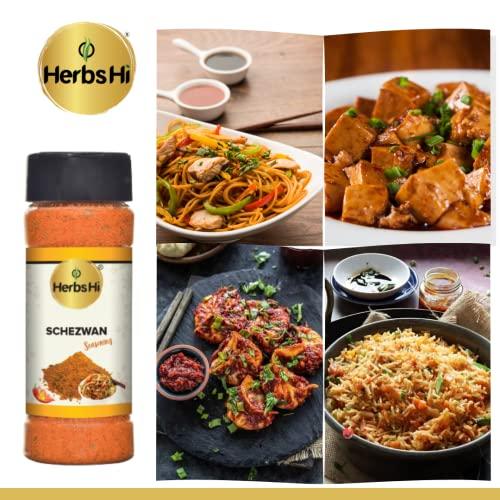 HerbsHi HerbsHi Schezwan Masala Powder for vegetables, stir fries, noodles, fried rice, gravies, eggs, marinades 55 Gm X 1
