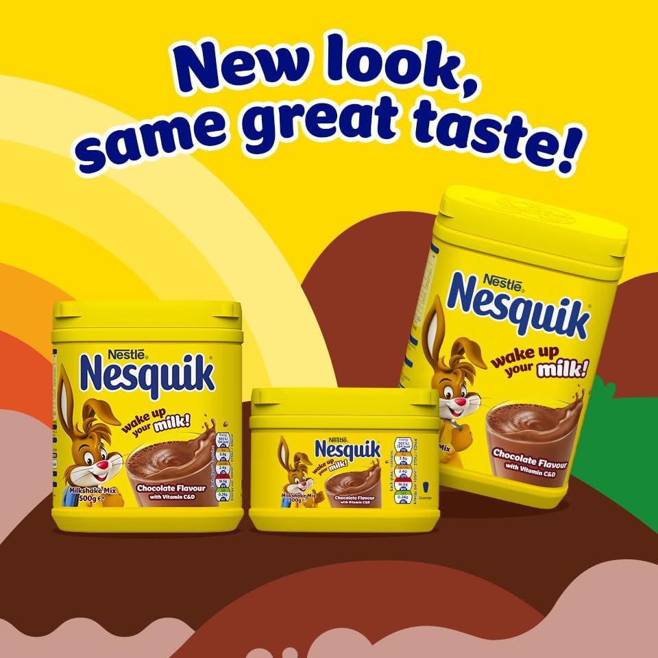Nesquik Nesquik Nestle Nesquik Chocolate Flavour Milkshake Mix, 300 G, (103066141), No Artificial Sweeteners