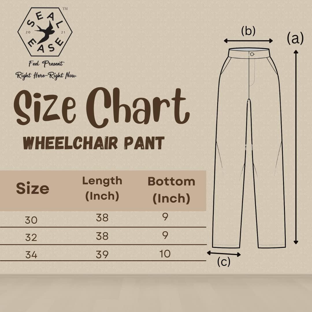 SEAL EASE SEAL EASE Women Adaptive Open Back Wheelchair Pants Assisted Trouser for Disabilities. (SE1015) Green