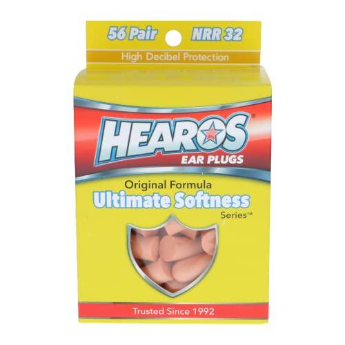 HEAROS HEAROS Ultimate Softness Series Ear Plugs, Beige, 56 Pair