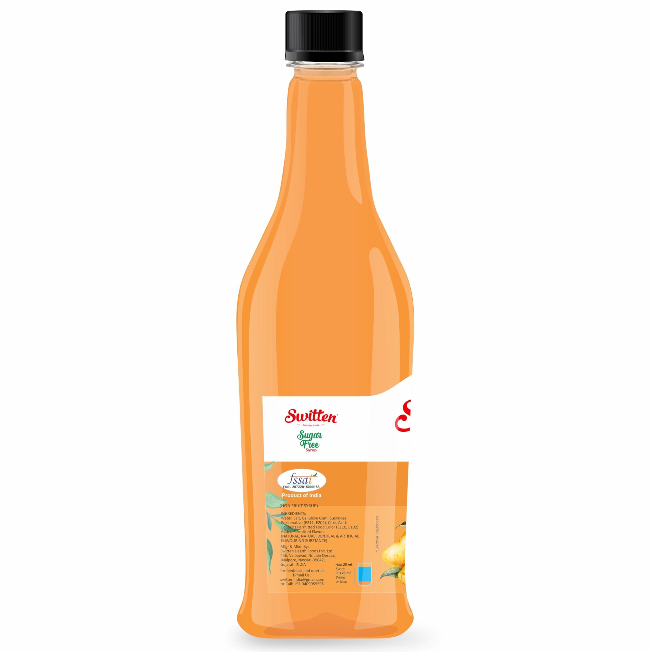 Switten Switten Sugar Free Mango Syrup 750ml Keto Friendly I Zero Carb