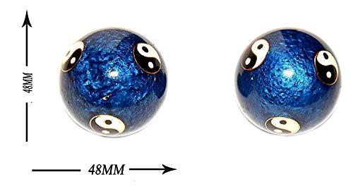 GI GOLA INTERNATIONAL GI GOLA INTERNATIONAL Chinese Yin Yang Health Ball With Chimes/ Baoding Ball/ Exercise Ball For Stress Relief,Meditation And Health Benefits