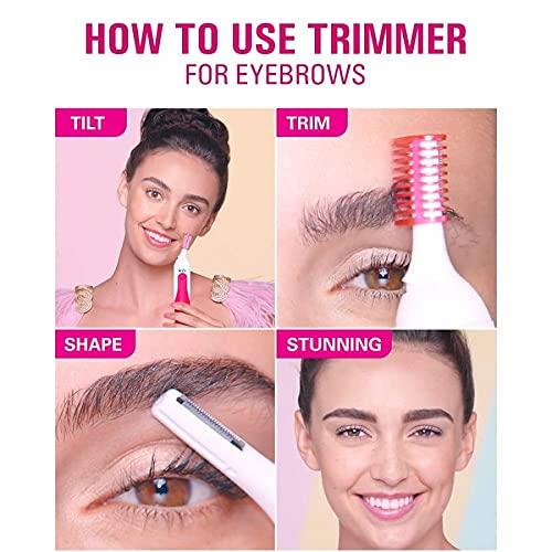Annex Store Annex 5 in 1 trimmer for Upper, Lip, Chin, Eyebrow, bikini trimmer for women, underarm, Face Hair Remover electric machine clipper for women