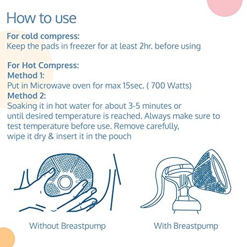 LuvLap LuvLap Breast Hot & Cold Pad for Breastfeeding Mothers, 2 pc Breast Therapy Pack, Cold Therapy & Hot Therapy for Pain Relief of Breastfeeding, Mastitis, Engorgement, Purple