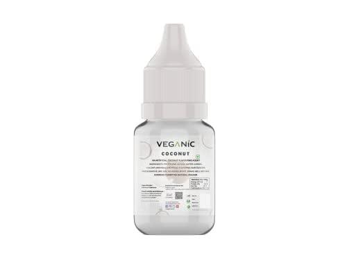 Veganic Veganic Coconut Flavour Essence For Cake Baking Extract for Baking Cakes Whipped Cream Pastries Desserts & Beverages Chocolate Oils Food Essence (100 ML)