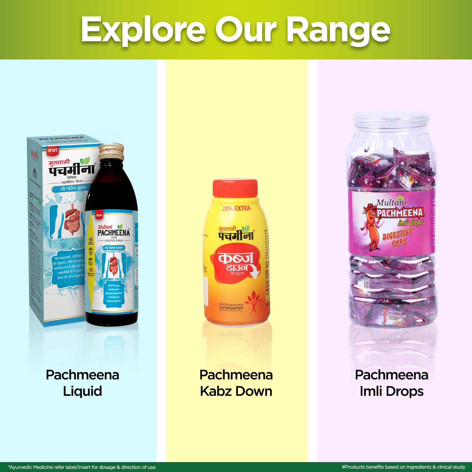 Multani Multani Pachmeena Tonik Digestive Syrup |Ayurvedic Products For Better Digestion | Relief From Gas, Bloating, Abdominal Discomfort | Improves Appetite 100% Natural & Ayurvedic | 300 Ml