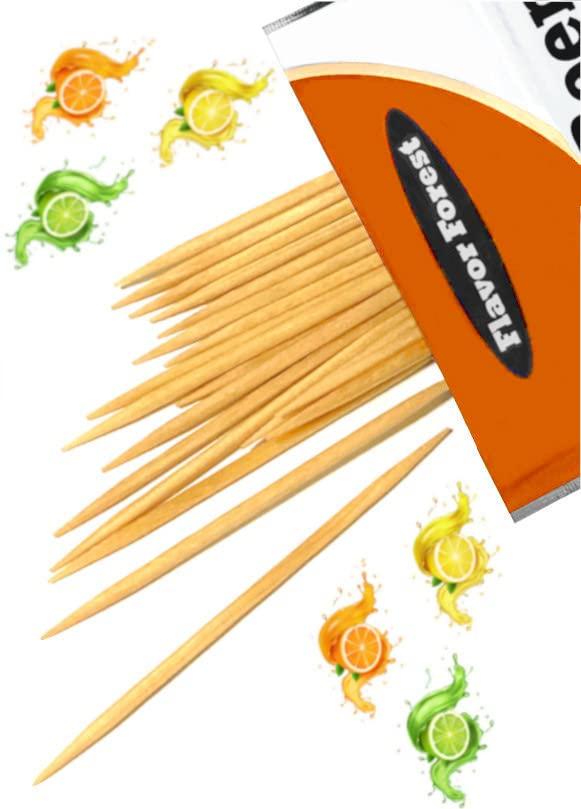 Flavor Forest Spicy Citrus Flavored Cinnamon Toothpicks - 100ct