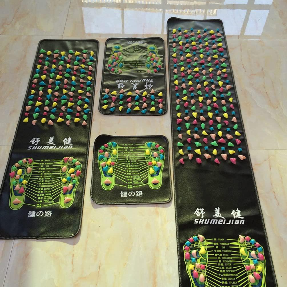 FOMIYES FOMIYES Pebble Foot Massage Mat Acupuncture Mat Reflexology Foot Massage Mat Foot Pad Reflexology Walk Massage Mat for Relax Body Acupressure Mat