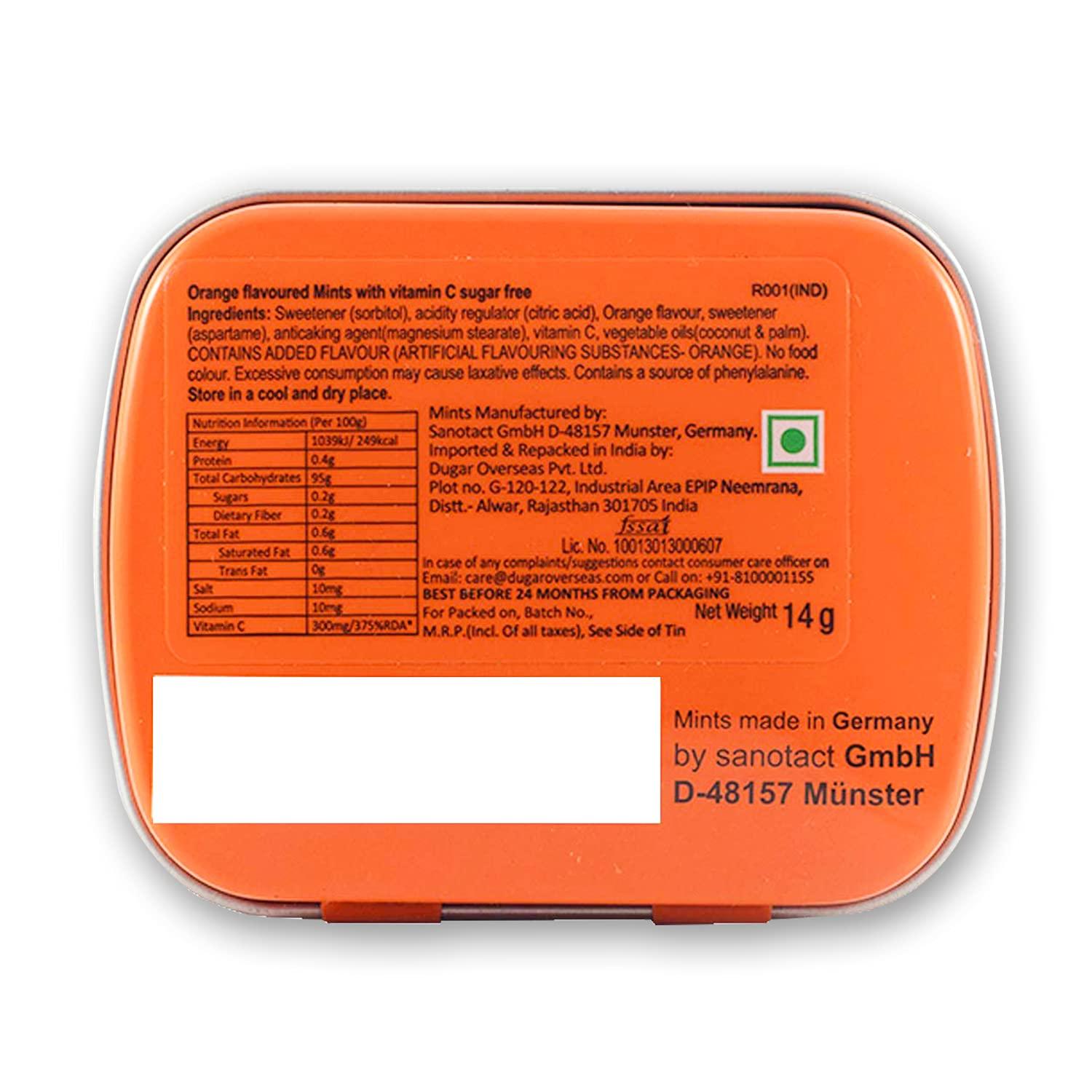 Impact Products Impact Products Mints Sugar Free Mints Orange 14g - Pack of 3, 42 g