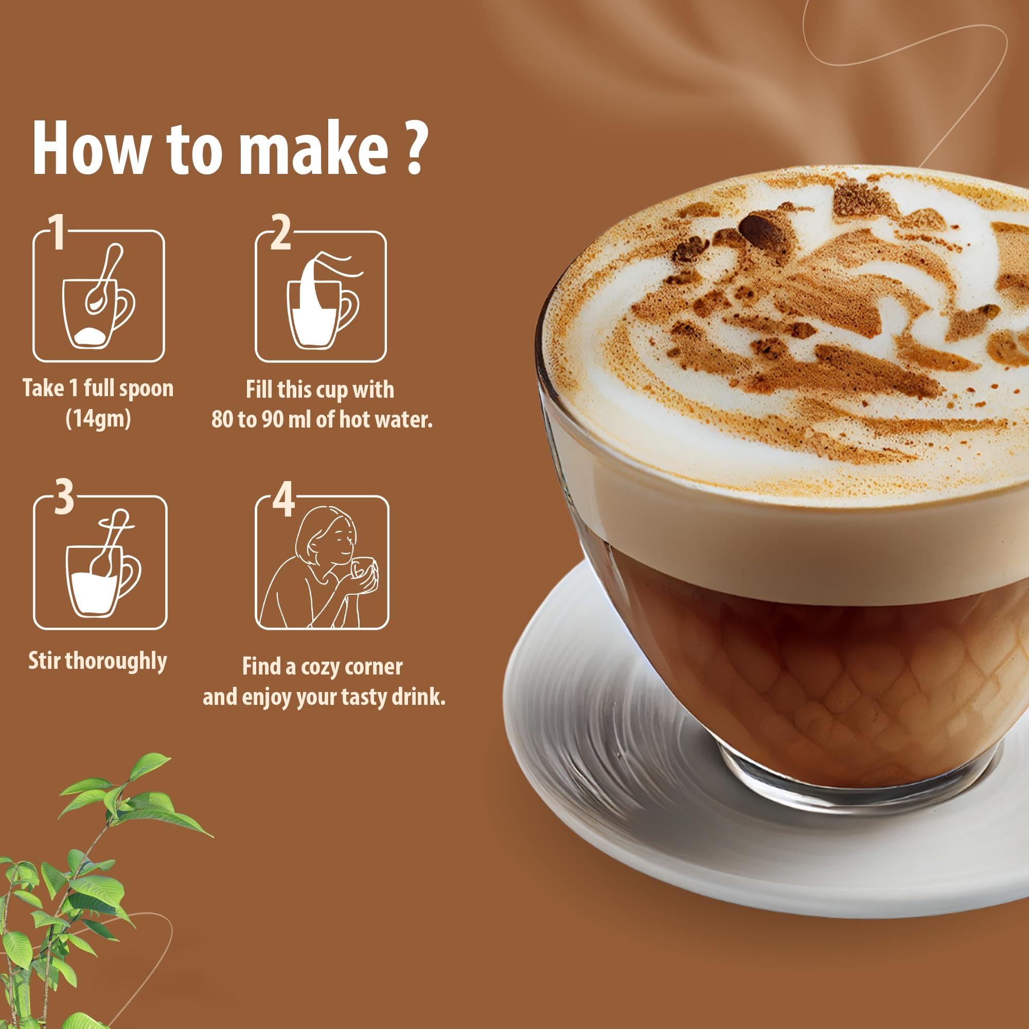 Desire Desire Coffee Premix - Cappuccino Coffee Premix For Vending Machine, Coffee Powder For Coffee Machine or Manual Use - 1 KG Pack Serves 80 Cups - Just Add Hot Water & Enjoy