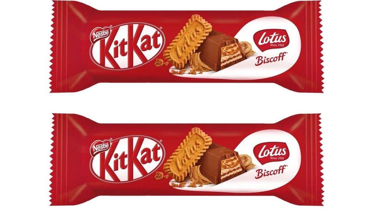 Kitkat Kitkat Nestle Kitkat Chunky Lotus Biscoff (Pack of 2) Each 41.5G