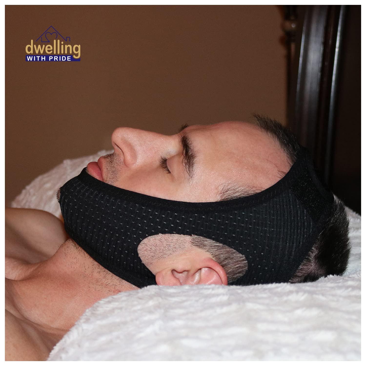 Dwelling With Pride Chin Strap Snore Silencer | Anti-Dry Mouth Straps | Stop Noise | Snoreless Sleeping Solution for Men and Women | Breathing Aid for Snoring