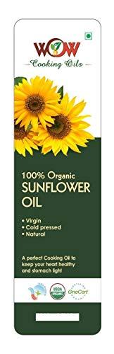 WOW Cooking Oils WOW Cooking Oils Organic Sun Flower Cooking Oil, 925 ml