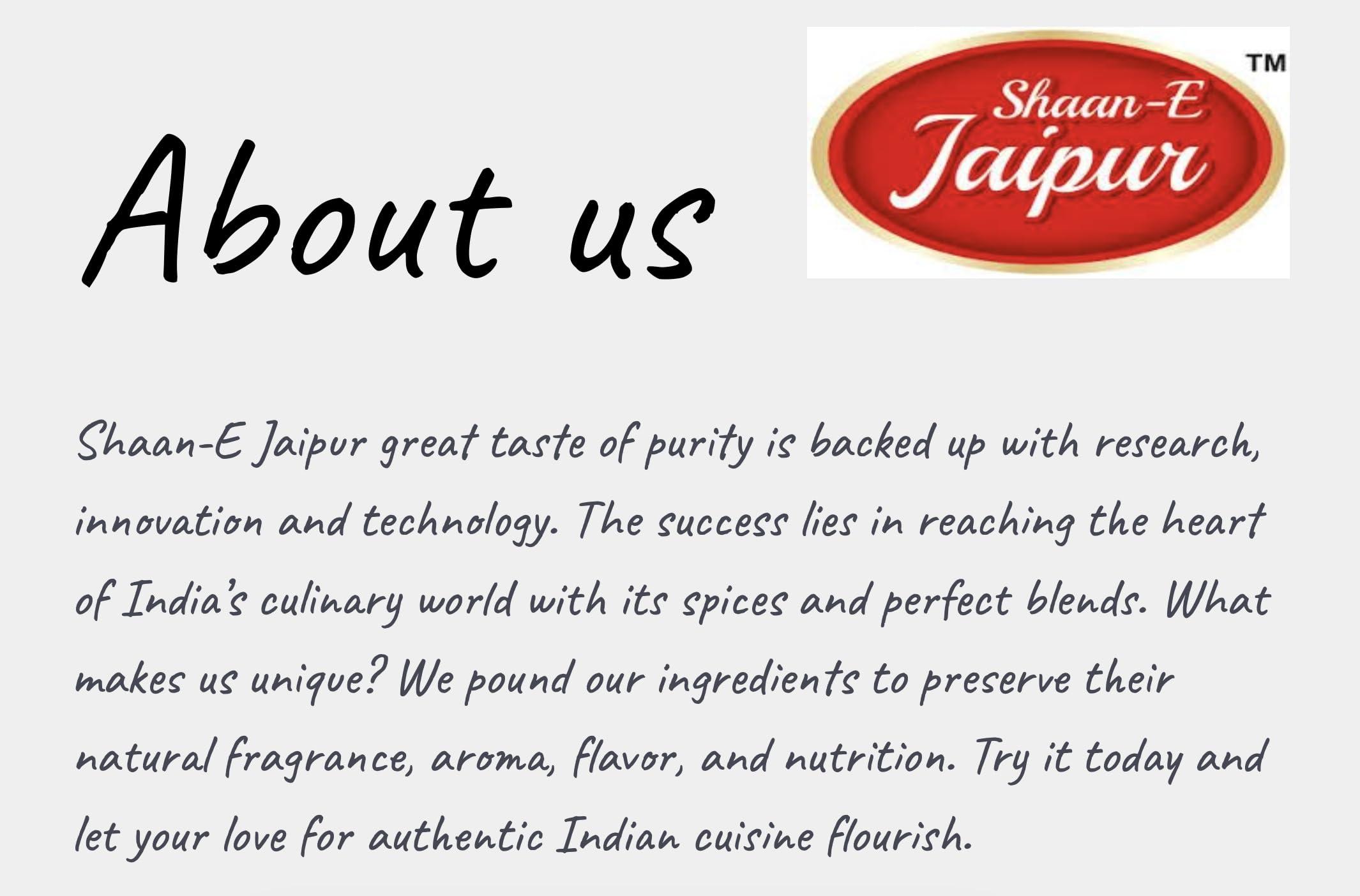 SHAAN-E JAIPUR Shaan-E Jaipur White Korma Masala | Shahi White Chicken Korma Masala | Natural Spices | Spice for Authentic Taste and Colour 50 gm Each (Pack of 2)