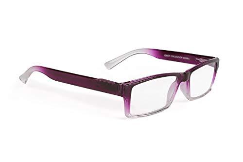 AEC AEC LibraryS1 Light Reading Eyeglasses With Smart Hard Cover (+2.75, Pink-White)