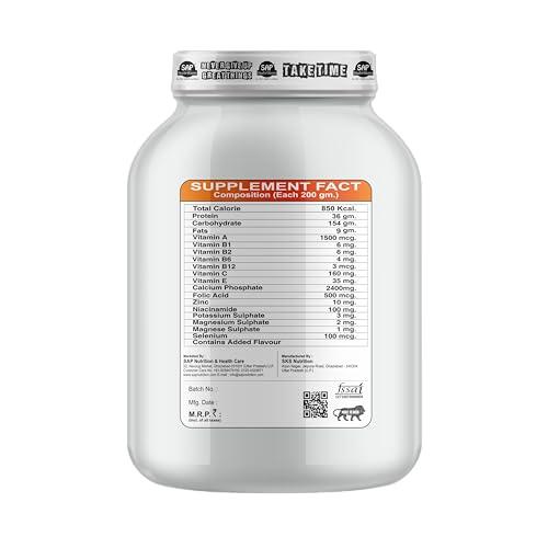 SAP NUTRITION Sap Nutrition super Weight Gainer Mass Gainer and Weight Gainer for bulk (Strawberry)