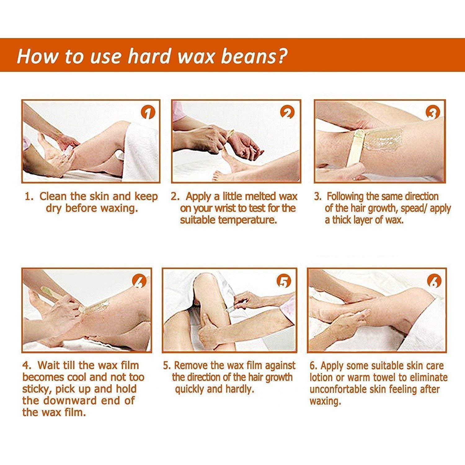 DEXO DEXO Hot Hard Wax Beans For Waxing Hair Removal For Women And Men Pack of 1.