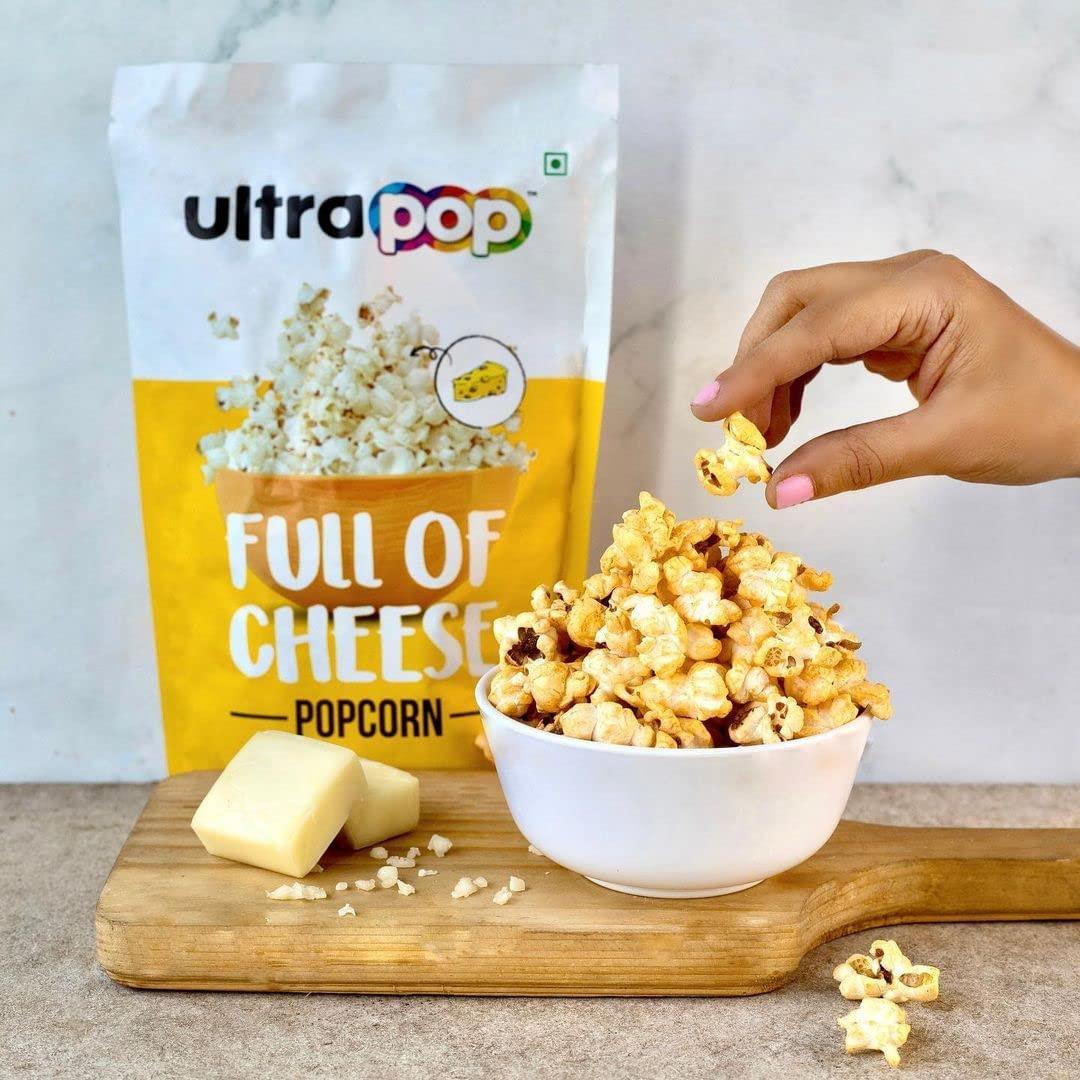 DD SHAH ULTRAPOP Cheese Flavoured Popcorn | New & Trendy Flavours | Ready To Eat Popped Popcorn | Healthy & Premium Snack (Pack of 24)