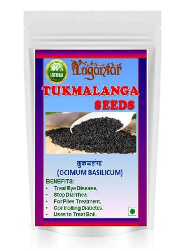 Yugantar Yugantar TUKH MALANGA BEEJ - TUKHMALANGA SEEDS - TUKMALANGA SEEDS - OCIMUM BASILICUM (200 GM)
