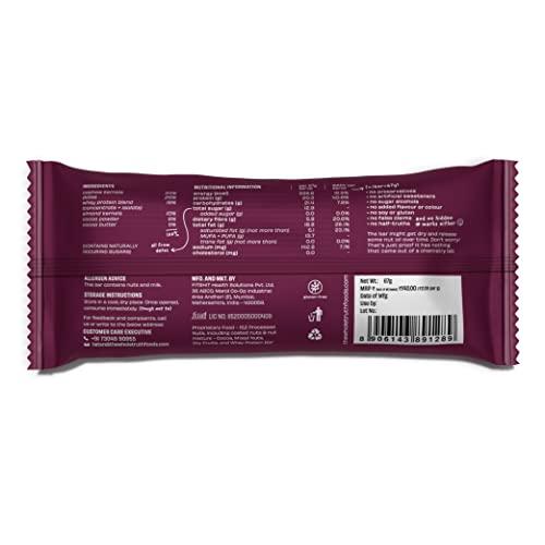The Whole Truth The Whole Truth - High Protein Double Cocoa 20g Protein Bar - Pack of 5 x 67g each - No Added Sugar - No Preservatives - No Artificial Flavours - All Natural
