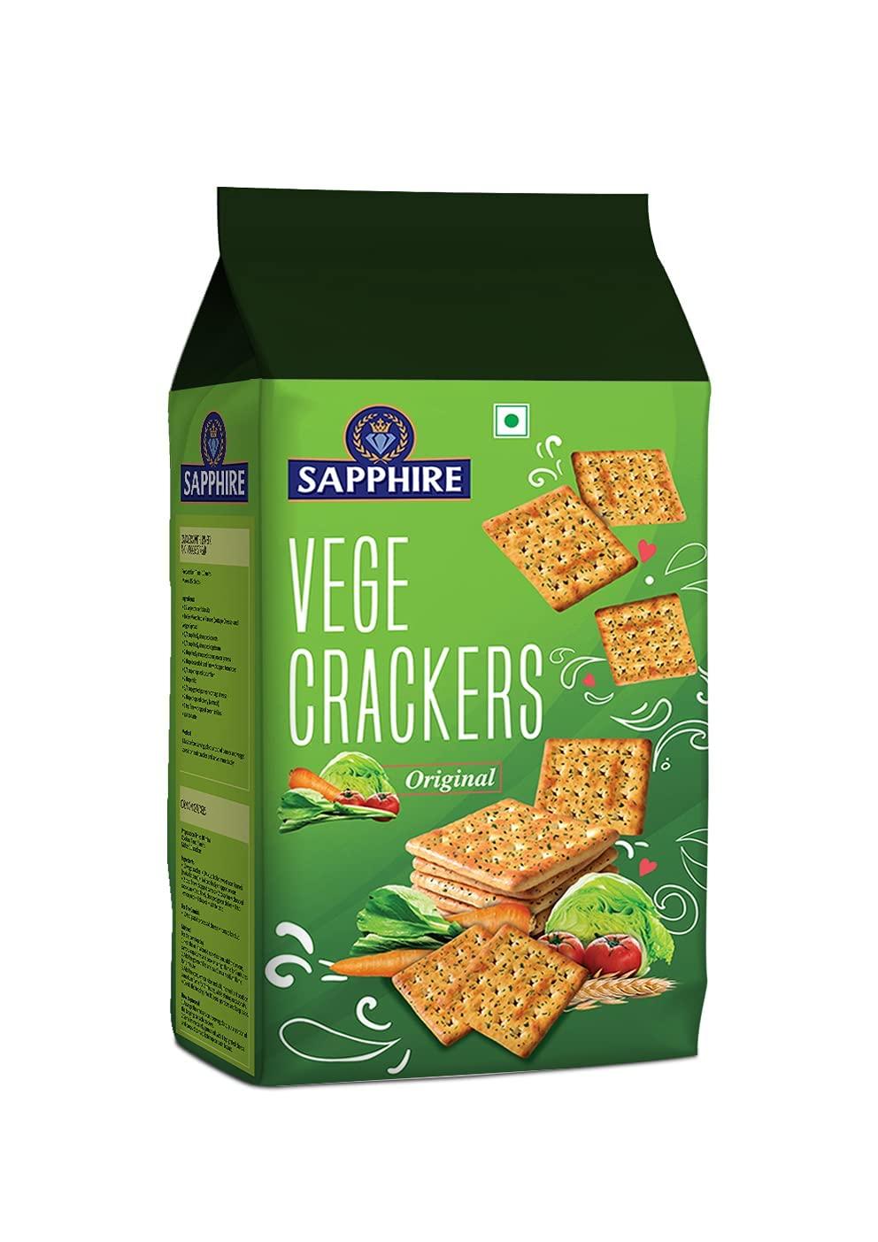 Sapphire Sapphire Vege Crackers Pack of 2, x 350 g