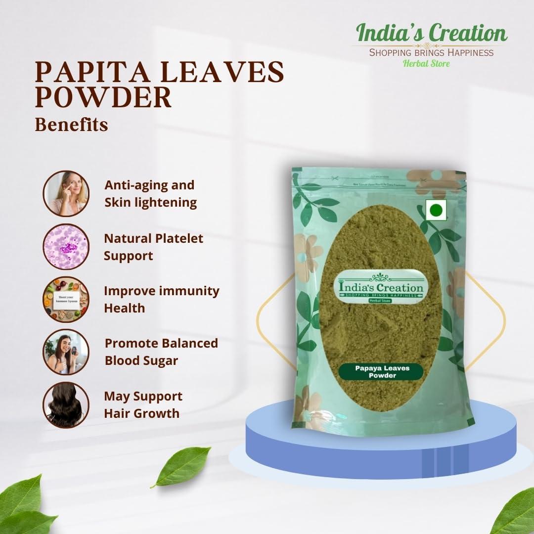 Generic Papaya Leaf Powder-Papita Patta Powder papeeta -Raw Herbs-Papita Leaves Powder-Jadi Booti-Single Herbs (100 Gram)