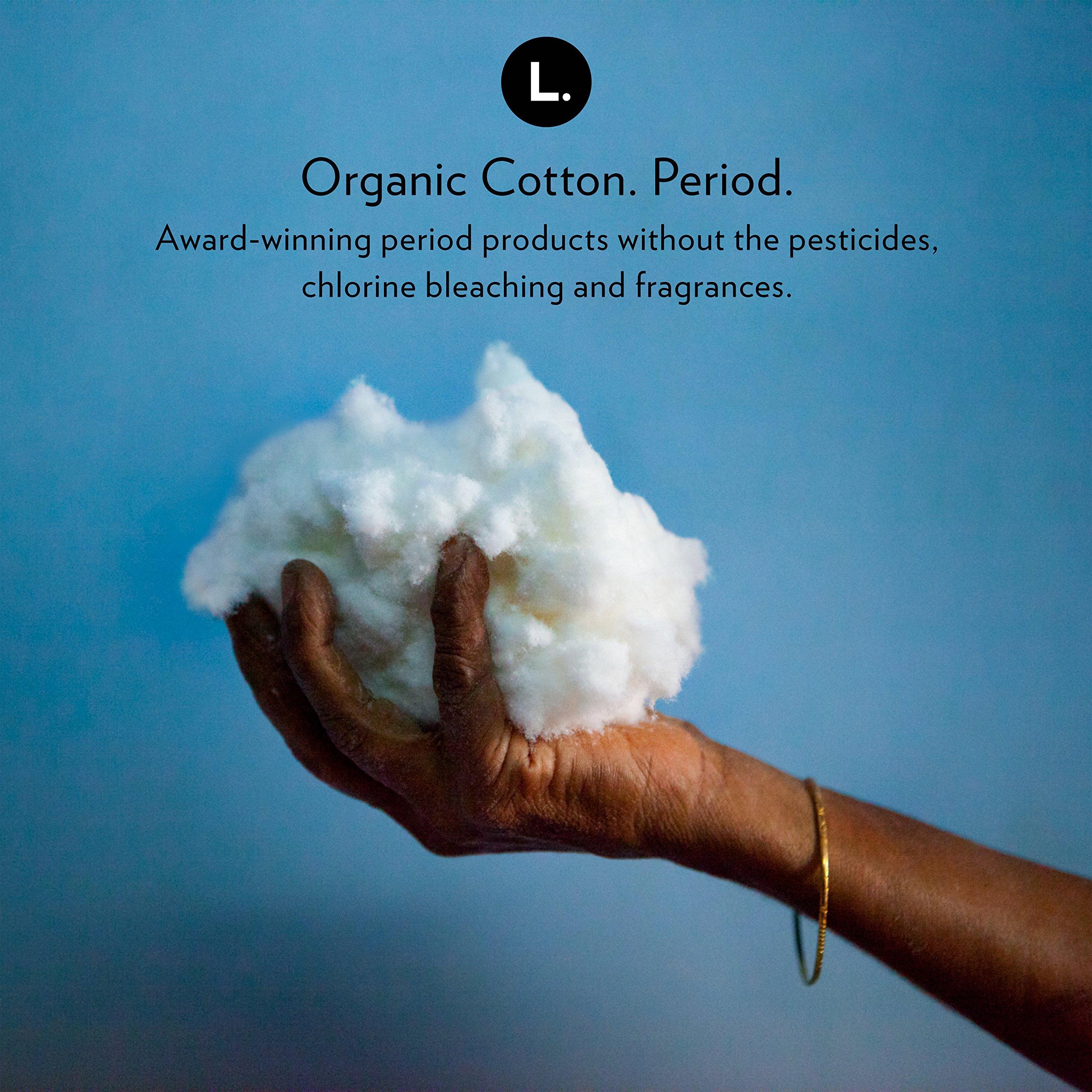 L. L. Organic Cotton Tampons with BPA-Free Applicators, Super Absorbency (30 Count)