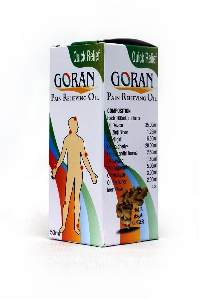 Generic Goran Multi Purpose Ayurvedic Pain Relief Oil - 50 ml pack of 4