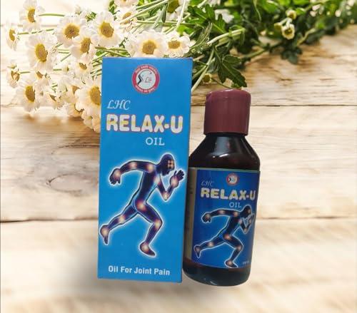 Ayurved health House LHC RELAX-U Ayurvedic oil [100 ml] for Relief from Knee and Joint Pain Muscle Pain, Osteoarthritis Visible Improvement in 7 Days