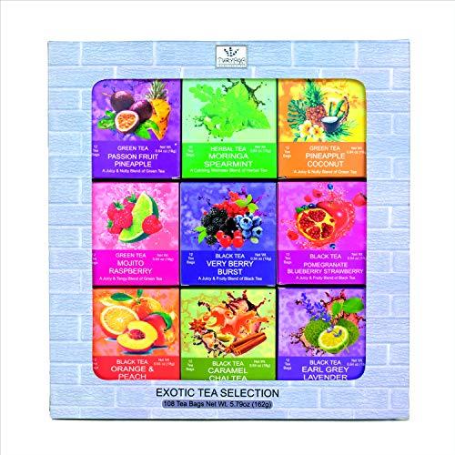 Turyaga Turyaga Gift Tea Box with 108 teabags in 9 exotic flavours