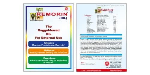 J & J DECHANE J & J DeChane - Remorin 100ml Oil - Pack of 5 - Oil for Joint Pains