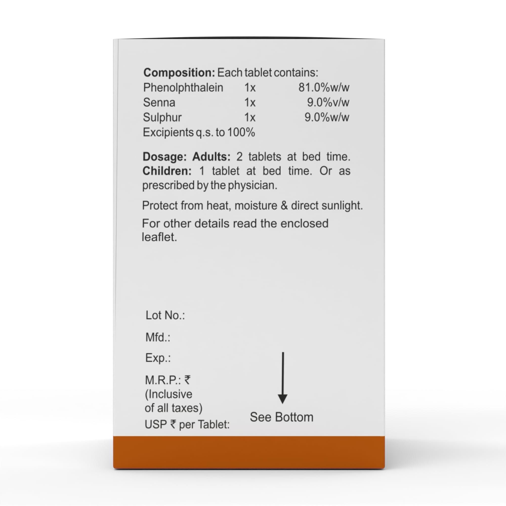 BAKSON\'S HOMEOPATHY Dr. Bakshi\'s BAKSON\'S HOMOEOPATHY Y-Lax Tablets- 90 Tablets (2 Pack of 45 Units)