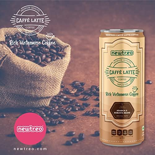 Newtreo Newtreo Vietnamese Coffee | 3 x Caffè Latte & 3 x Cappuccino Coffee Combo I Arabica & Robusta Beans | Premium Coffee Drink | Imported from Vietnam | 6 x 250ml cans